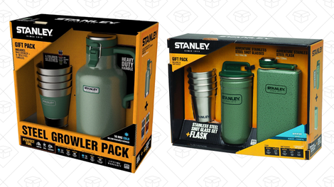 Stanley Steel Growler Pack | $45 | AmazonStanley Steel Shot Glass Set + Flask | $22 | Amazon
